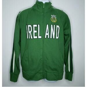 Roma Atletica Medium Ireland Track Jacket Green White Spell Full Zip Athleisure